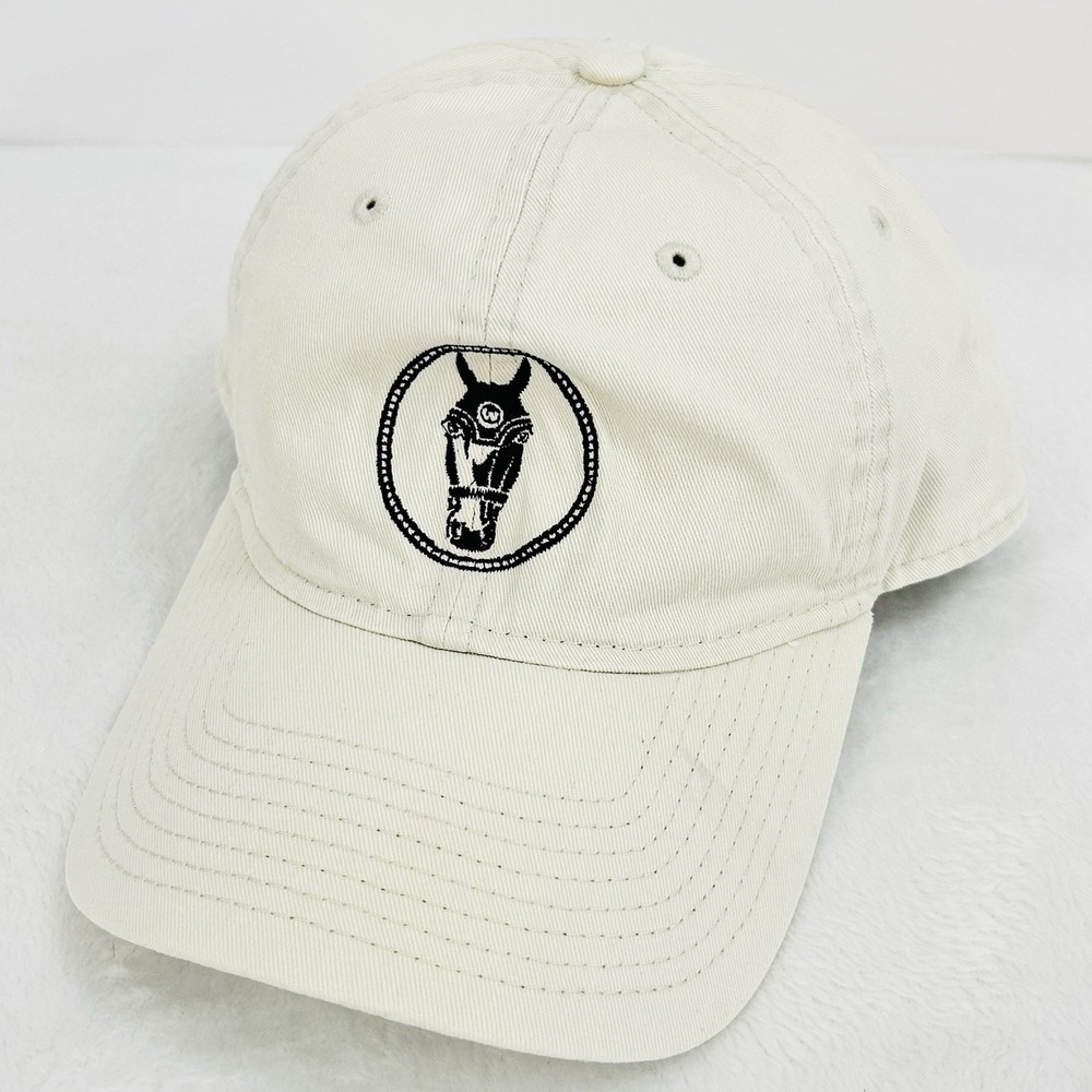 New Era Horse Patch Logo 9TWENTY Hat Cap Adjustable Strapback Beige Outdoors